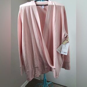 Athleta Purana V-Neck Wrap Sweatshirt L